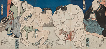 Sumo Wrestlers par Utagawa Kunisada