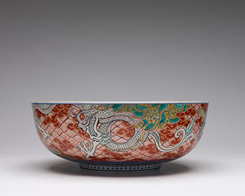 A Large Japanese Imari ‘Dragon and Phoenix’ Bowl, Meiji Period, Late 19th Century by  Japanese Art