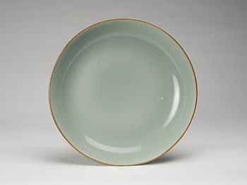 A Large Chinese Celadon Glazed Dish, Jingwei Tang Mark, 18th/19th Century par  Chinese Art