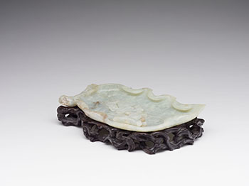 A Chinese Jadeite Brushwasher, 19th/20th Century by  Chinese Art