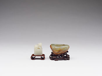 	Chinese Jade Seal and Water Cup, 19th Century par  Chinese Art