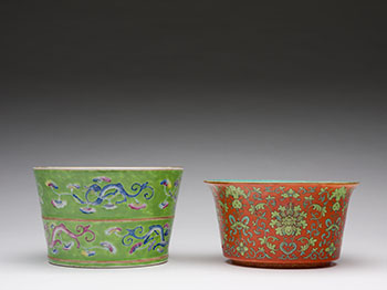 	Two Chinese Famille Rose Storage Vessels, Daoguang Mark, 19th Century by  Chinese Art