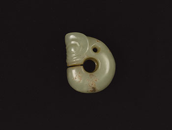 A Chinese Celadon Jade Carved 'Pig Dragon' Pendant, Neolithic Period, Hongshan Culture by  Chinese Art