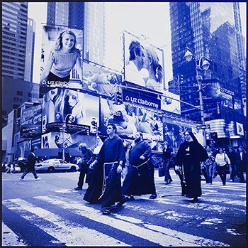 Times Square, 2003 (#1, Monks) by Wouter Deruytter