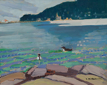 View of Murray Bay, QC, from Cap-à-l'Aigle par Sarah Margaret Armour Robertson