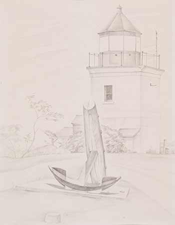 Goderich Lighthouse by Bertram Richard Brooker