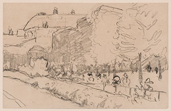Untitled Page from the Vincent Massey Collection Sketchbooks by James Wilson Morrice
