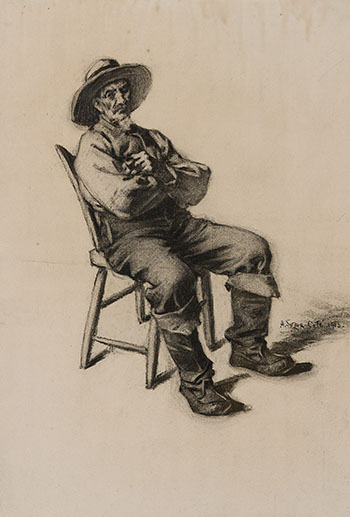 Portrait of Joseph Verville par Marc-Aurèle de Foy Suzor-Coté