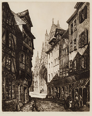 Rue Malpalu, Rouen by Sybil Andrews