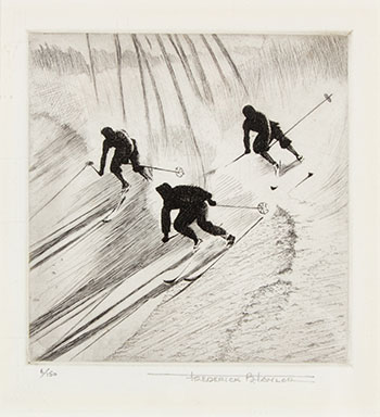 The Race (from the Ski-ing Series) by Frederick Bourchier Taylor