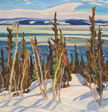 St. Lawrence in Winter, Port au Persil by Alexander Young (A.Y.) Jackson