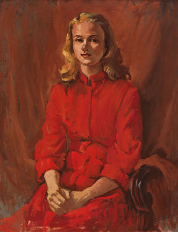 Portrait of a Young Woman / Please Note This Work is Withdrawn From the Sale by Lilias Torrance Newton