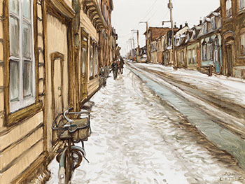 Rue Bagot, entre Victoria et Mazenod, Québec by John Geoffrey Caruthers Little