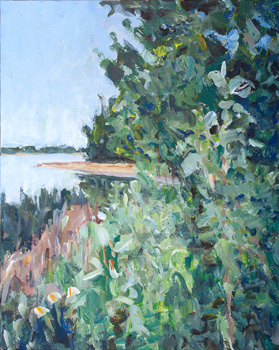Emma Lake, A Clear Day (AB-001-17) by Dorothy Knowles