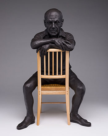 Picasso on a Chair (PH 4/9) by Joseph Hector Yvon (Joe) Fafard