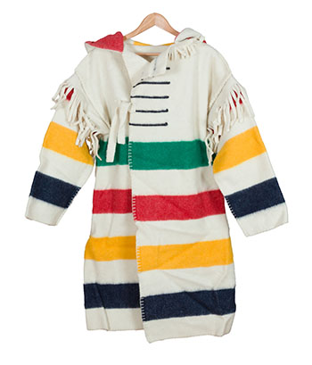 Sample 2010 Olympic Flag Bearer Uniform (5 items: Capote, Hat, Mittens, Sash and Mukluks) (#0753) by Hudson's Bay Company 