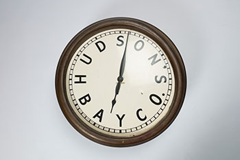 HBC Brass Clock from the Winnipeg Downtown Store (#00854) by Hudson's Bay Company 