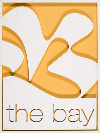 The Bay Ribbon B Sign (#2715 A) by Hudson's Bay Company 