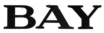 11 Letters spelling Hudson’s Bay (from Banff Store) (Heffel-1112) by Hudson's Bay Company 
