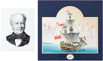 Two Works on Paper: Governor George Simpson & The Nonsuch by Hudson's Bay Company 