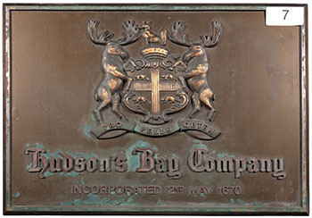 HBC Coat of Arms Sign (from Queen St. Store) - #7 by Hudson's Bay Company 