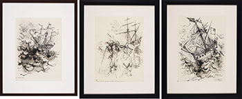 Three Works: The Good Ship Wivenhoe / Groseillers and Captain Gillam and the Nonsuch / Ye Nonsuch (0562, 0605, 0627) by Ronald Searle