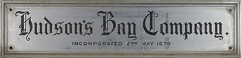 Hudson's Bay Company Sign from the Banff Store by Hudson's Bay Company 