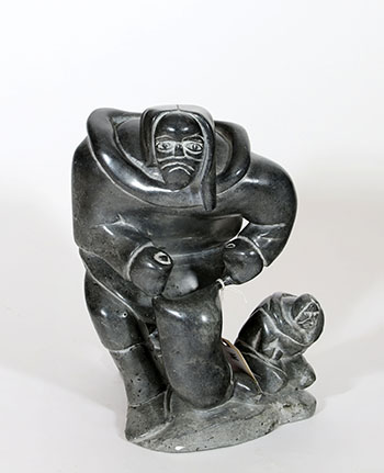 Hunter with Catch (#0742) by Unidentified Inuit Artist