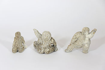 Three Works: Hunters by Unidentified Inuit Artist
