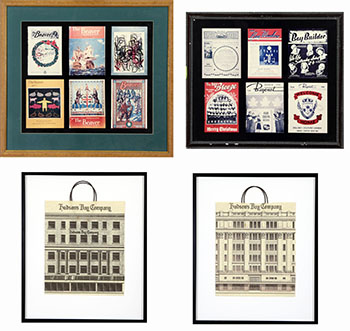Framed HBC Memorabilia (4 items) by Hudson's Bay Company 