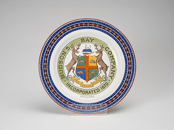 Wedgwood Plate Featuring Hudson's Bay Company Coat of Arms (#01642) by Hudson's Bay Company 
