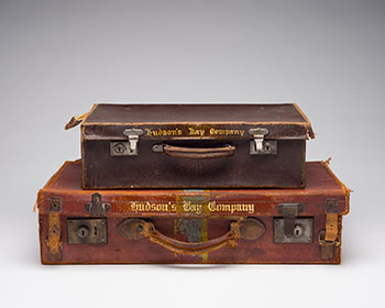 (VAN) Two Hudson's Bay Suitcases by Hudson's Bay Company 