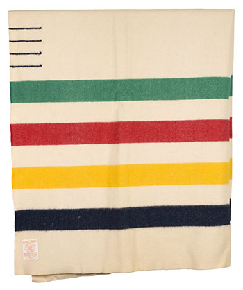 HBC Point Blanket, 4 point, multistripe (#01921) by Hudson's Bay Company 