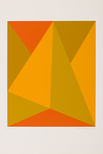 Triangulaire ocre par Guido Molinari