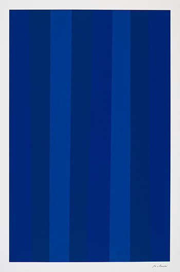 Sans titre (Quantificateur bleu) par Guido Molinari