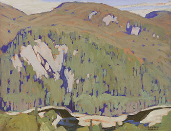 Algoma Sketch CIV, River and Mountain by Lawren Stewart Harris