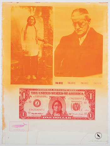 One Dollar by Carl Beam