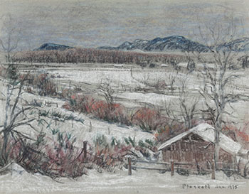 Winter Farm by Joseph Francis (Joe) Plaskett
