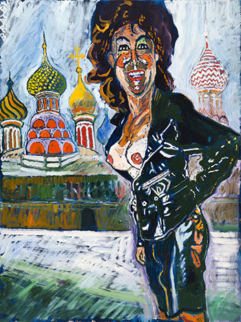 Patti at St. Basil by John Bratby