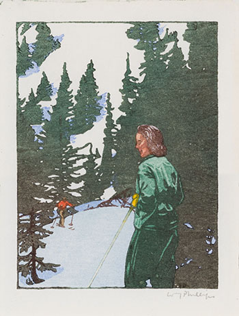 Ski Trail by Walter Joseph (W.J.) Phillips