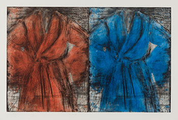 Red and Blue Robe by Jim Dine