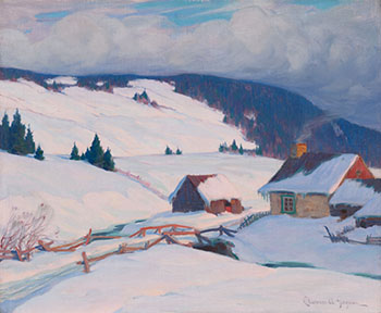 Scène d’hiver by Clarence Alphonse Gagnon