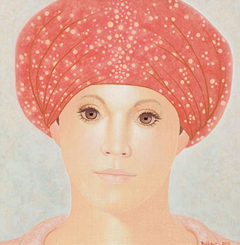 Frau mit Turban by Heinz Rabbow