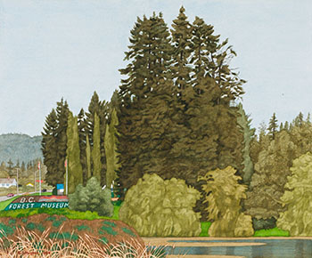 Near the Forest Museum, Duncan by Edward John (E.J.) Hughes