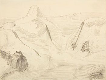 Rocky Mountain Drawing par Lawren Stewart Harris