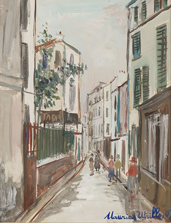 Promenade dans la ruelle by Maurice Utrillo