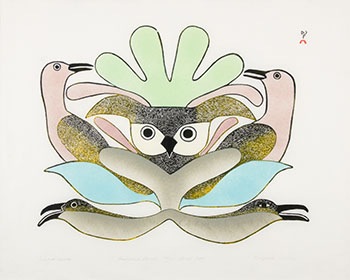 Owl and Friends by Kenojuak Ashevak