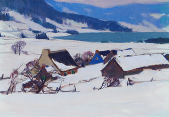 Charlevoix Lake, Spring Thaw by Clarence Alphonse Gagnon