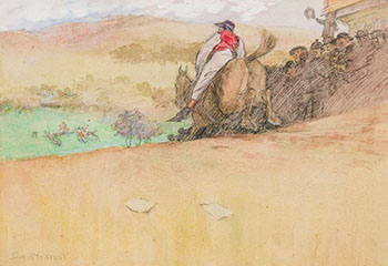 A Long Way to Go, Races at Devonshire by Jack Butler Yeats