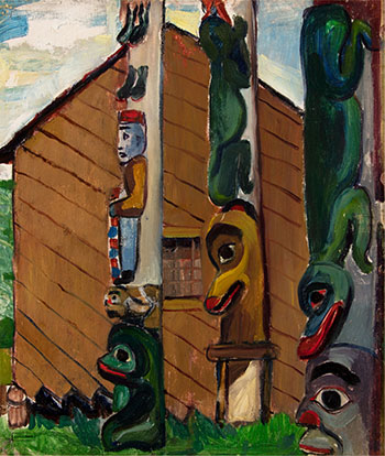 House and Totems by Emily Carr